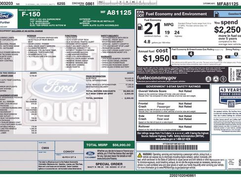 Used 2021 Ford F150 XLT w/ Equipment Group 302A High image 46