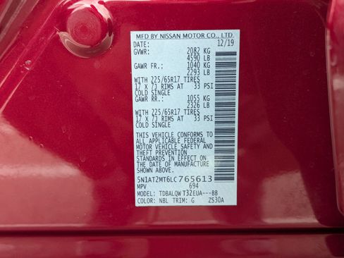 Used 2020 Nissan Rogue SV image 33