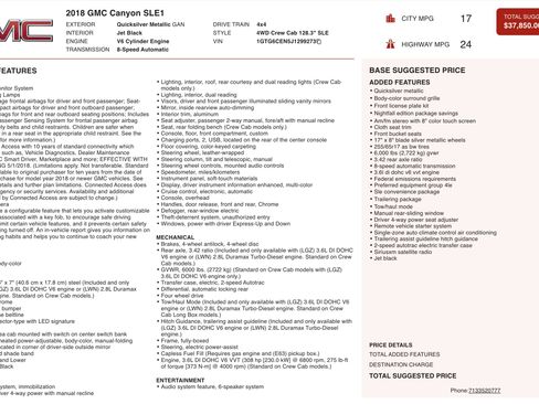 Used 2018 GMC Canyon SLE w/ SLE Convenience Package image 2