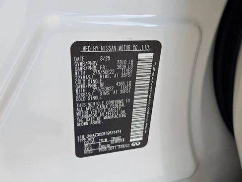 New 2026 INFINITI QX80 Autograph w/ Premium Cargo Package image 23