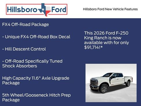 New 2026 Ford F250 King Ranch w/ Chrome Package AWD/4WD image 9