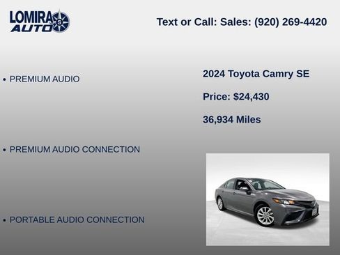 Used 2024 Toyota Camry SE FWD image 14