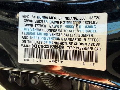 Used 2020 Honda Civic EX image 16