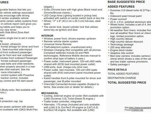 Used 2021 Chevrolet Silverado 1500 High Country w/ Technology Package AWD/4WD image 2