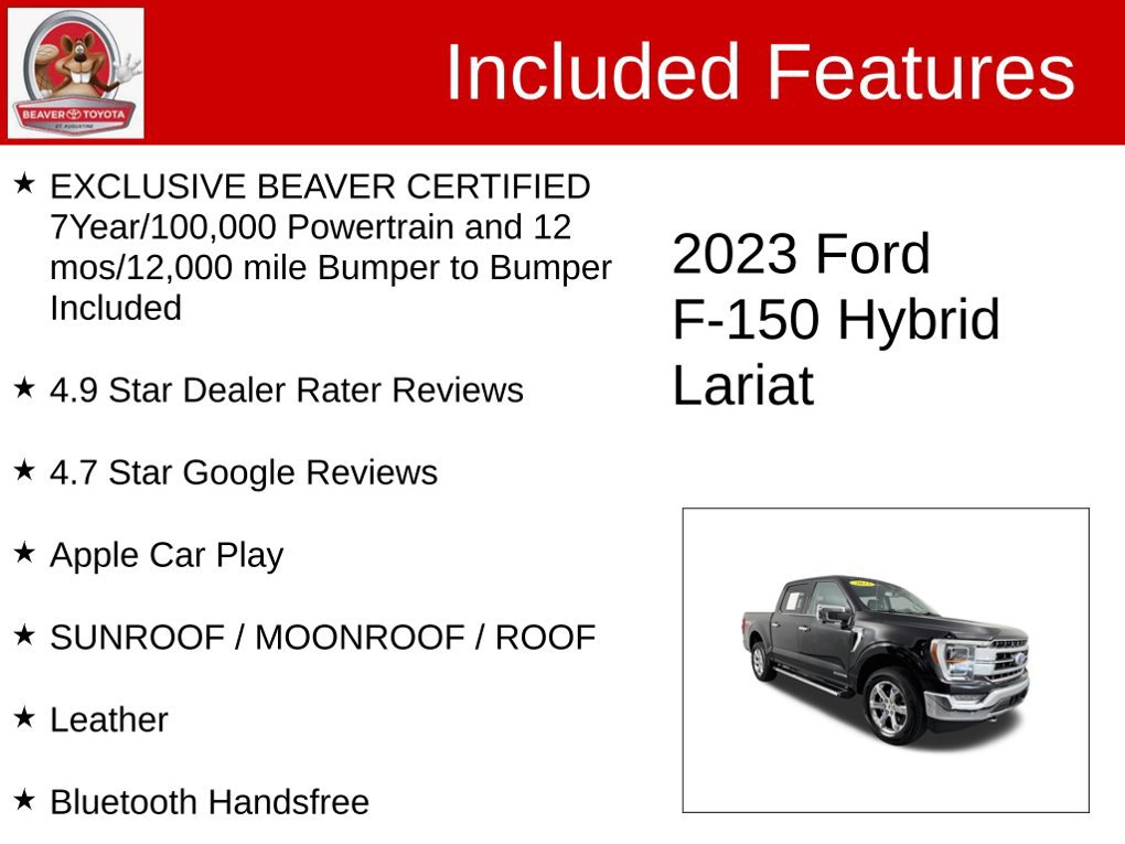 Used 2023 Ford F150 Lariat w/ Equipment Group 502A High AWD/4WD image 4