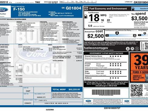 Used 2016 Ford F150 XLT w/ Equipment Group 302A Luxury image 2