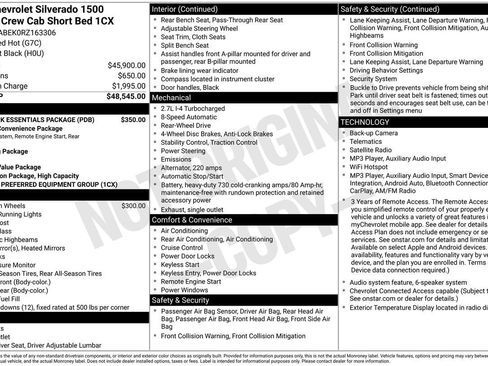 Used 2024 Chevrolet Silverado 1500 Custom w/ LPO, Dark Essentials Package RWD image 29