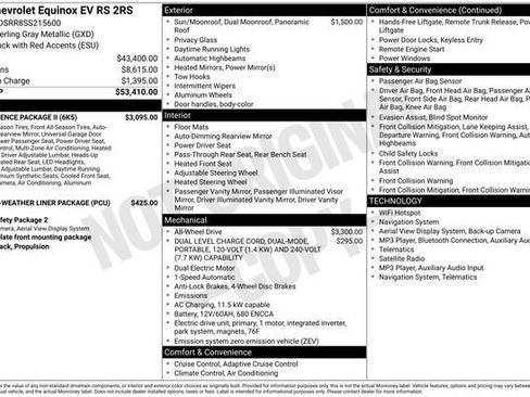 Used 2025 Chevrolet Equinox EV RS w/ Convenience Package II AWD/4WD image 3