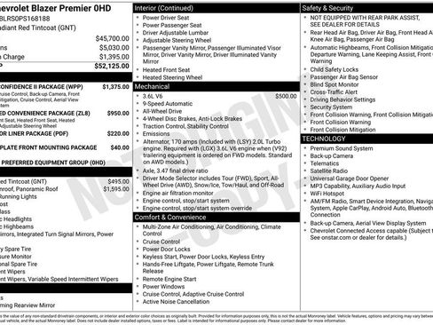 Used 2023 Chevrolet Blazer Premier w/ Driver Confidence II Package AWD/4WD image 35