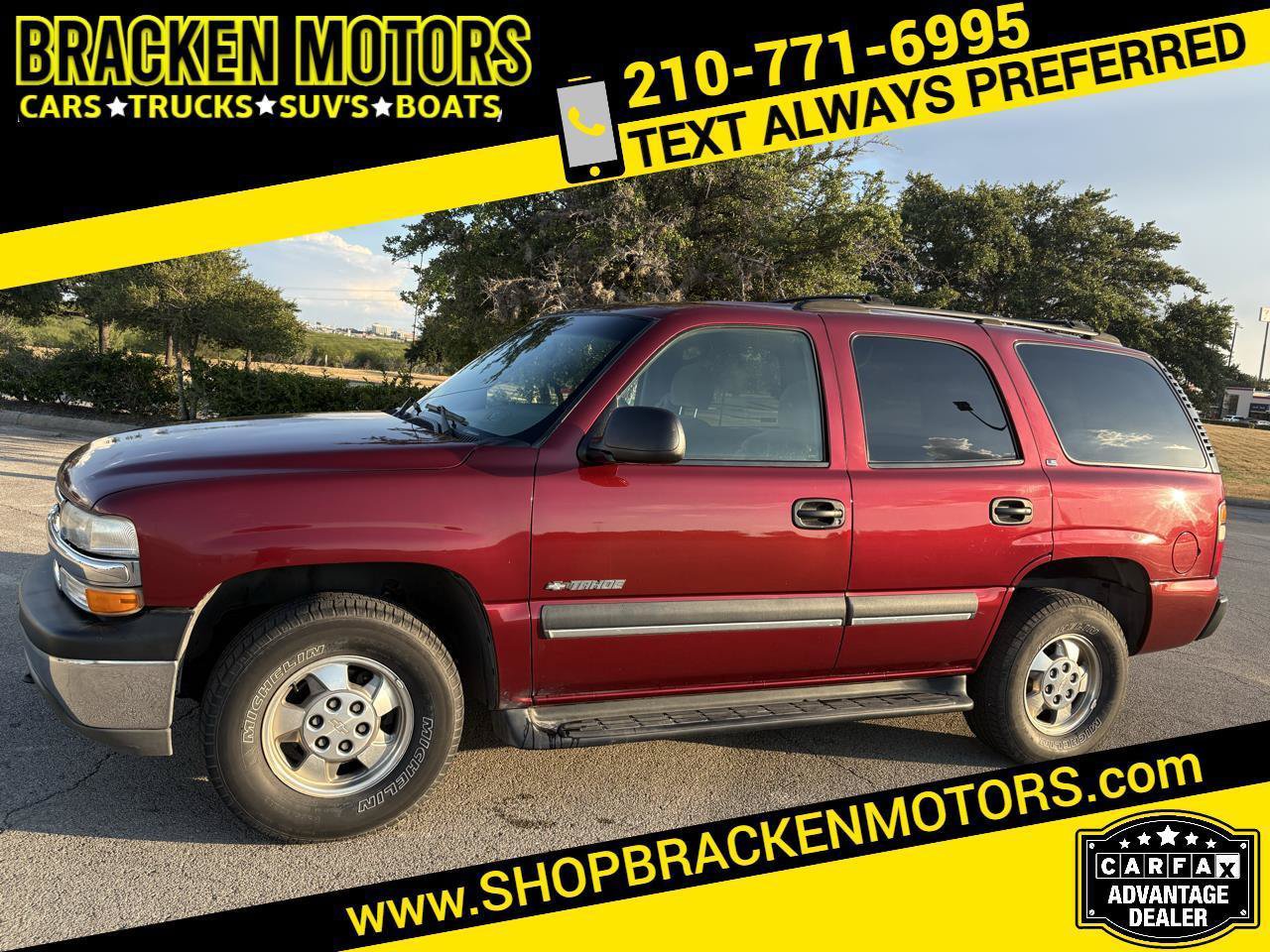 Used 2002 Chevrolet Tahoe LS w/ Trailer Pkg AWD/4WD image 1