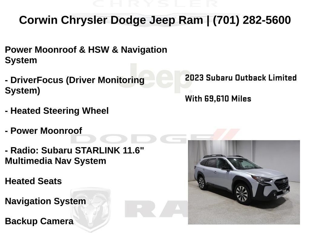 Used 2023 Subaru Outback Limited AWD/4WD image 6