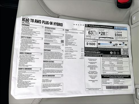 New 2026 Volvo XC60 T8 Ultra w/ Protection Package Premier AWD/4WD image 36