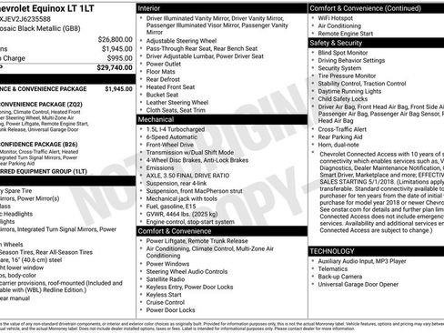 Used 2018 Chevrolet Equinox LT image 22