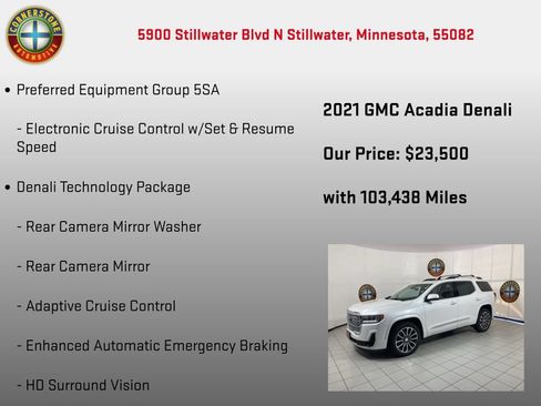 Used 2021 GMC Acadia Denali w/ Denali Ultimate Package AWD/4WD image 5