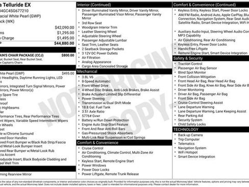 Used 2025 Kia Telluride EX w/ EX Captain's Chair Package image 2