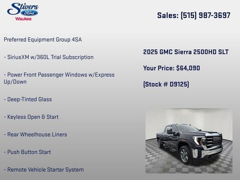 Used 2025 GMC Sierra 2500 SLT AWD/4WD image 8