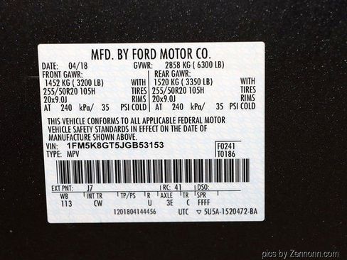 Used 2018 Ford Explorer Sport w/ Equipment Group 401A image 34