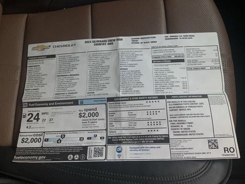 Used 2023 Chevrolet Silverado 1500 High Country w/ Technology Package image 18