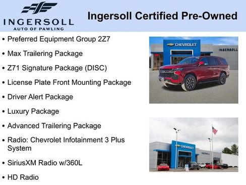 Used 2021 Chevrolet Tahoe Z71 w/ Z71 Signature Package image 5