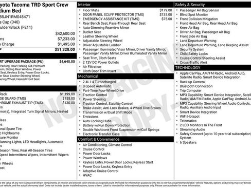 Used 2024 Toyota Tacoma TRD Sport w/ TRD Sport Upgrade Package AWD/4WD image 30