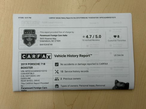 Used 2019 Porsche 718 Boxster RWD image 32