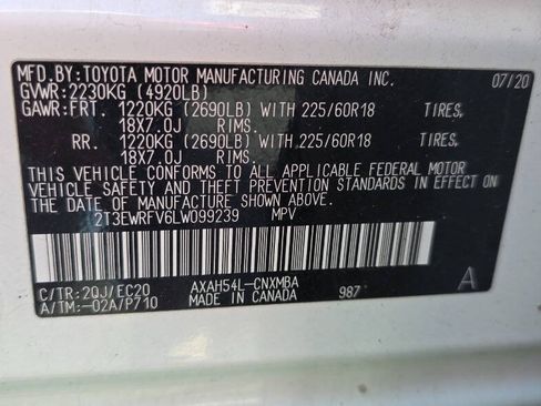 Used 2020 Toyota RAV4 XSE w/ XSE Grade Weather Package AWD/4WD image 9
