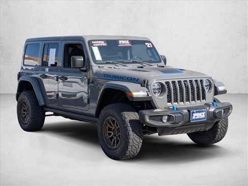Used 2021 Jeep Wrangler Unlimited Rubicon 4xe w/ Cold Weather Group image 3