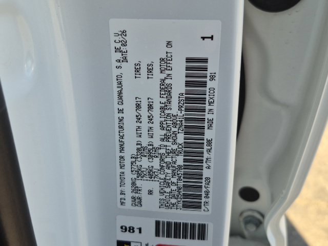 Used 2026 Toyota Tacoma SR RWD image 24