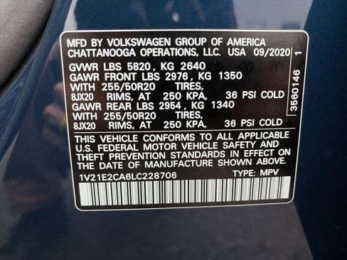 Used 2020 Volkswagen Atlas Cross Sport SE AWD/4WD image 33
