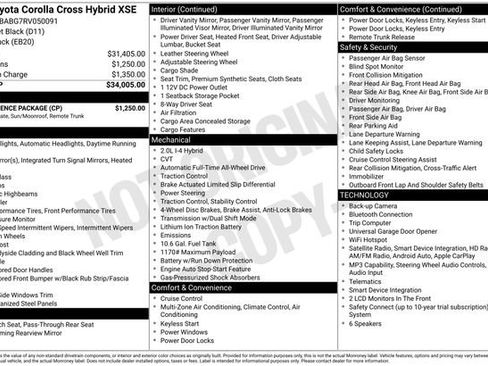 Used 2024 Toyota Corolla Cross AWD Hybrid w/ Convenience Package image 28
