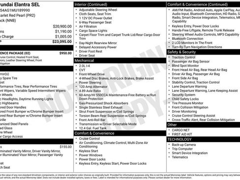 Used 2021 Hyundai Elantra SEL w/ Convenience Package FWD image 42