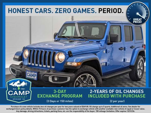 Used 2023 Jeep Wrangler Unlimited Sahara AWD/4WD image 1