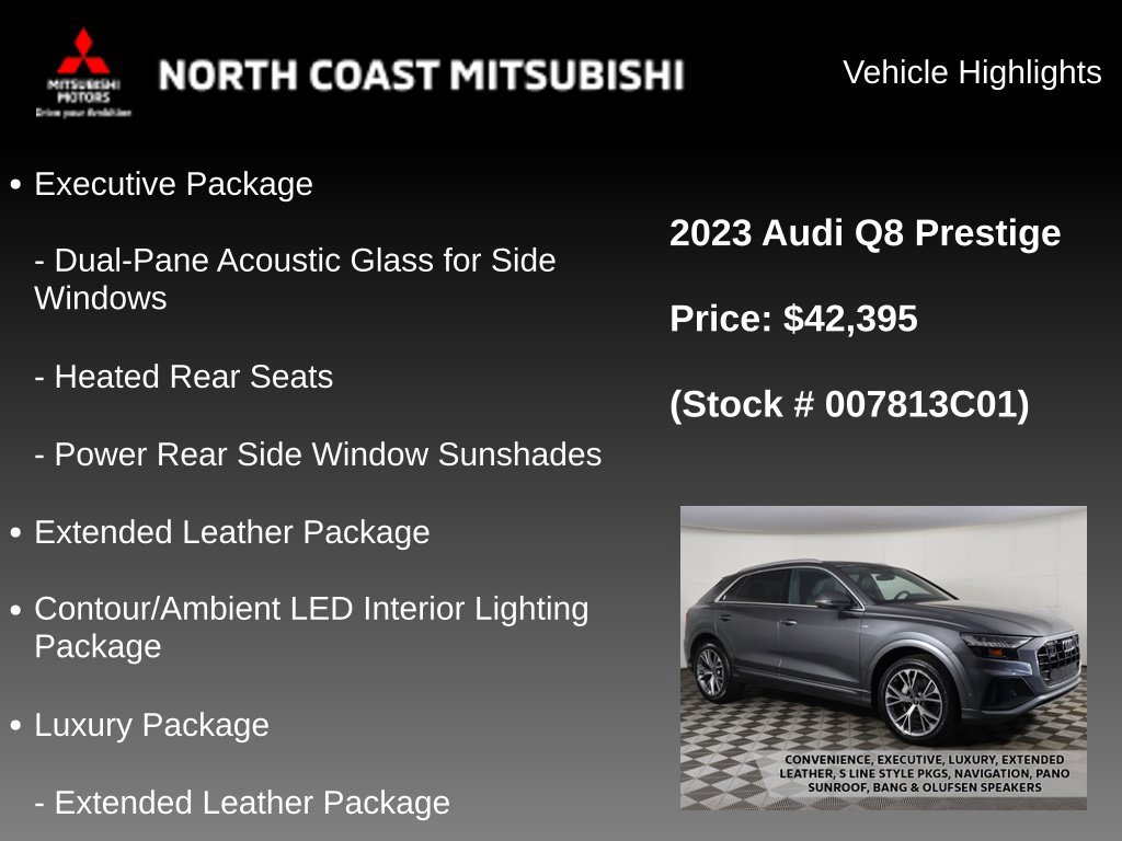 Used 2023 Audi Q8 Prestige w/ Prestige Package AWD/4WD image 2
