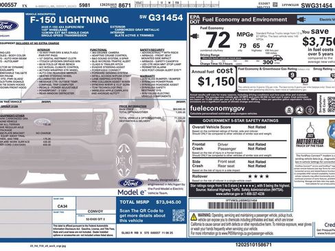New 2025 Ford F150 Lightning Flash AWD/4WD image 51