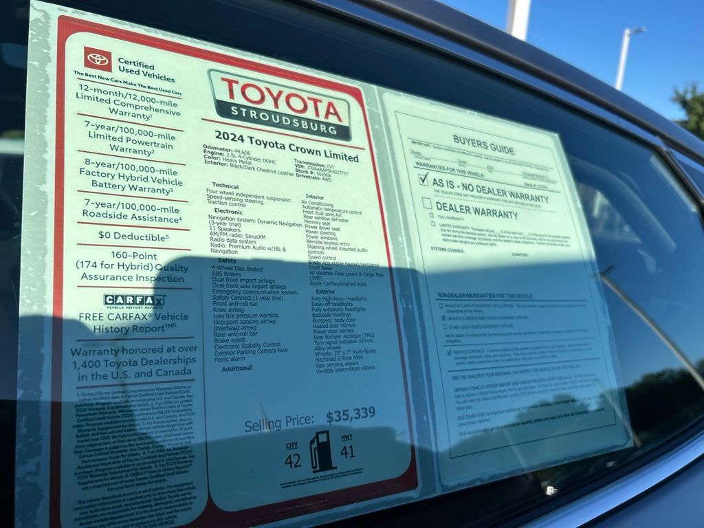 Certified 2024 Toyota Crown AWD/4WD image 31