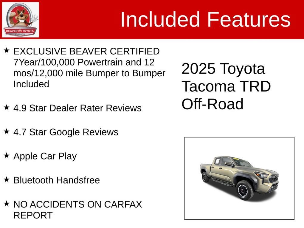 Used 2025 Toyota Tacoma TRD Off-Road AWD/4WD image 4