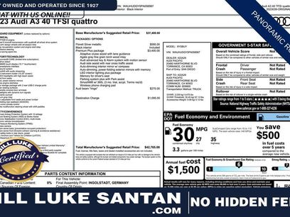 Used 2023 Audi A3 2.0T Premium Plus w/ Premium Plus Package