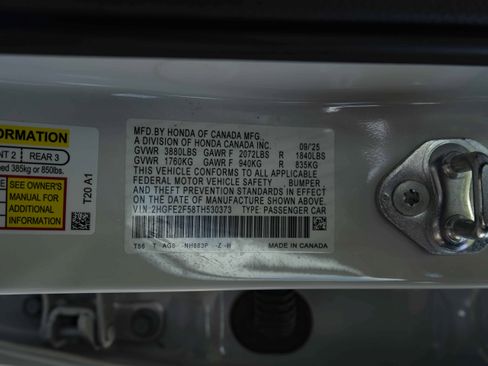 Certified 2026 Honda Civic Sport image 45