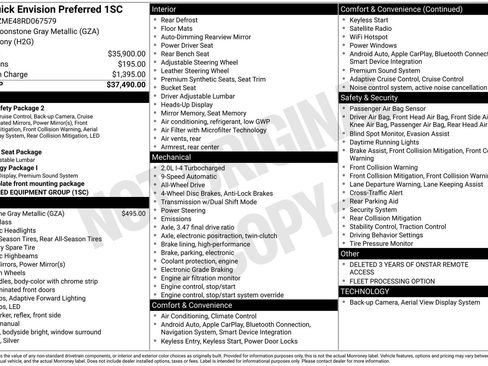 Used 2024 Buick Envision Preferred image 33