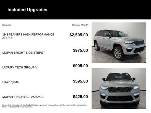Certified 2024 Jeep Grand Cherokee Summit w/ Luxury Tech Group V AWD/4WD image 11