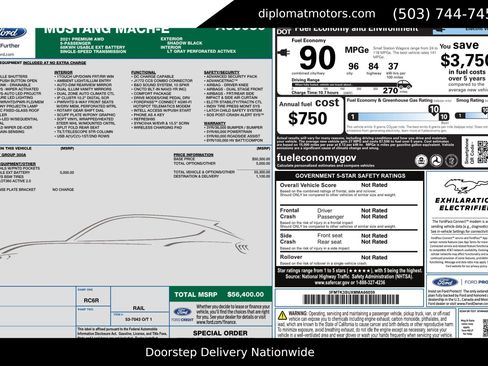 Used 2021 Ford Mustang Mach-E Premium image 2