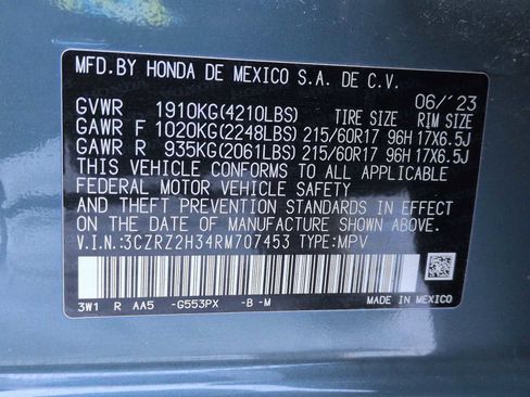 Certified 2024 Honda HR-V LX image 30