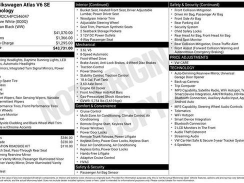 Used 2023 Volkswagen Atlas SE FWD image 33