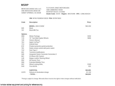 Certified 2025 Mercedes-Benz E 350 Sedan image 4