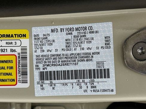 Used 2025 Ford Bronco Sport Badlands w/ Badlands Tech Package AWD/4WD image 40