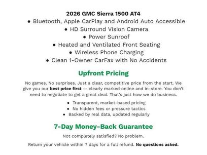 Used 2026 GMC Sierra 1500 AT4 w/ Technology Package