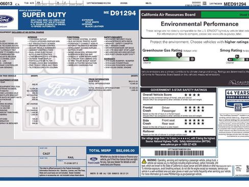 Used 2021 Ford F250 Platinum w/ FX4 Off-Road Package AWD/4WD image 2