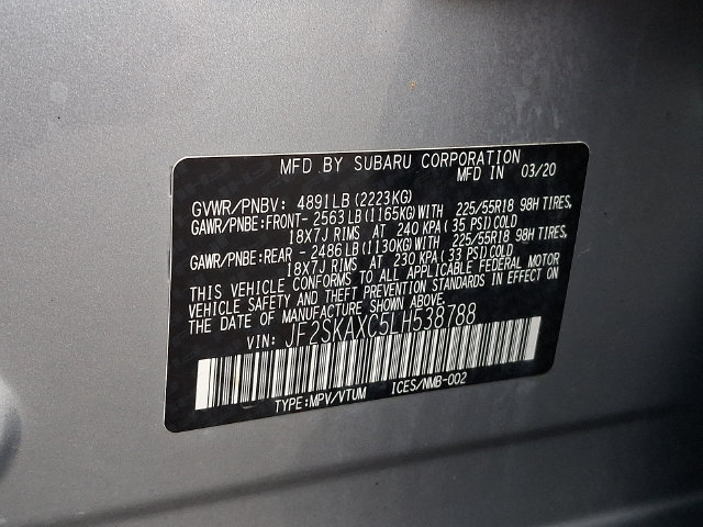 Used 2020 Subaru Forester Touring AWD/4WD image 29