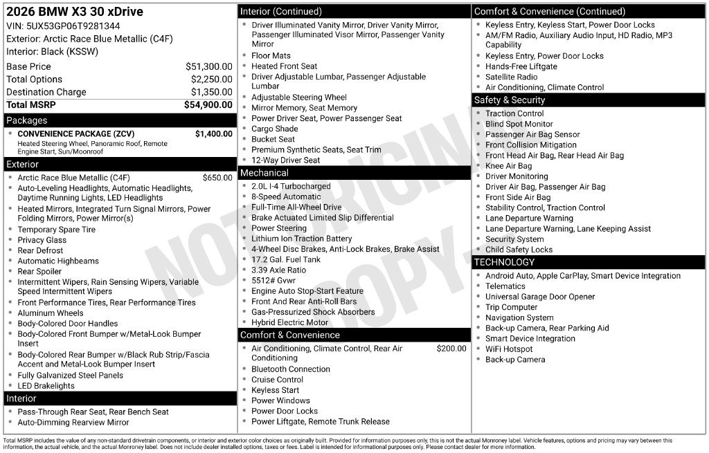 Certified 2026 BMW X3 xDrive30i AWD/4WD image 5