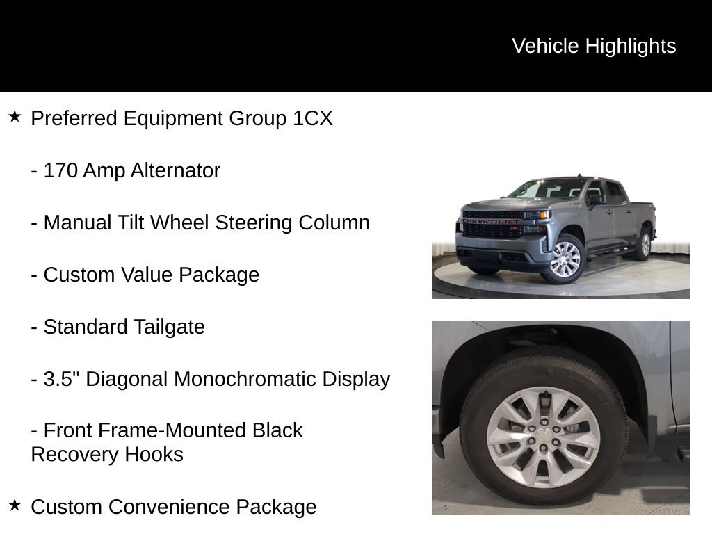 Used 2021 Chevrolet Silverado 1500 Custom w/ Safety Confidence Package AWD/4WD image 19